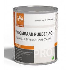Vloeibaar rubber AQ zwart 0,75 liter OAF