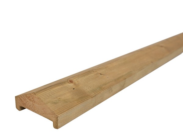 4,5x9,5x600 cm groen geïmpr. Vuren afdekbalk FSC Mix 70%