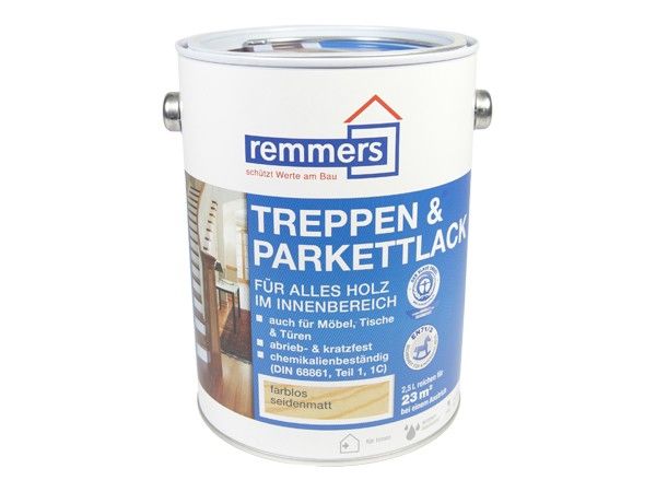 Trappen & parketlak zijdeglans 2,5 liter Aidol Remmers