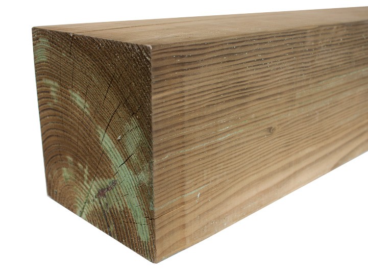 20,0x20,0x300 cm groen geïmpr. Douglas paal ruw 70% PEFC 20,0 cm, 20,0 cm, 500 cm, 70% PEFC
