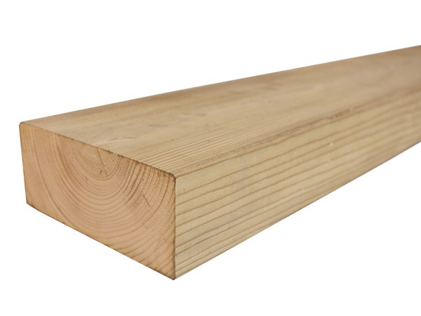7,0x17,0x390 cm groen geïmpr. Vuren balk FSC Mix 70%