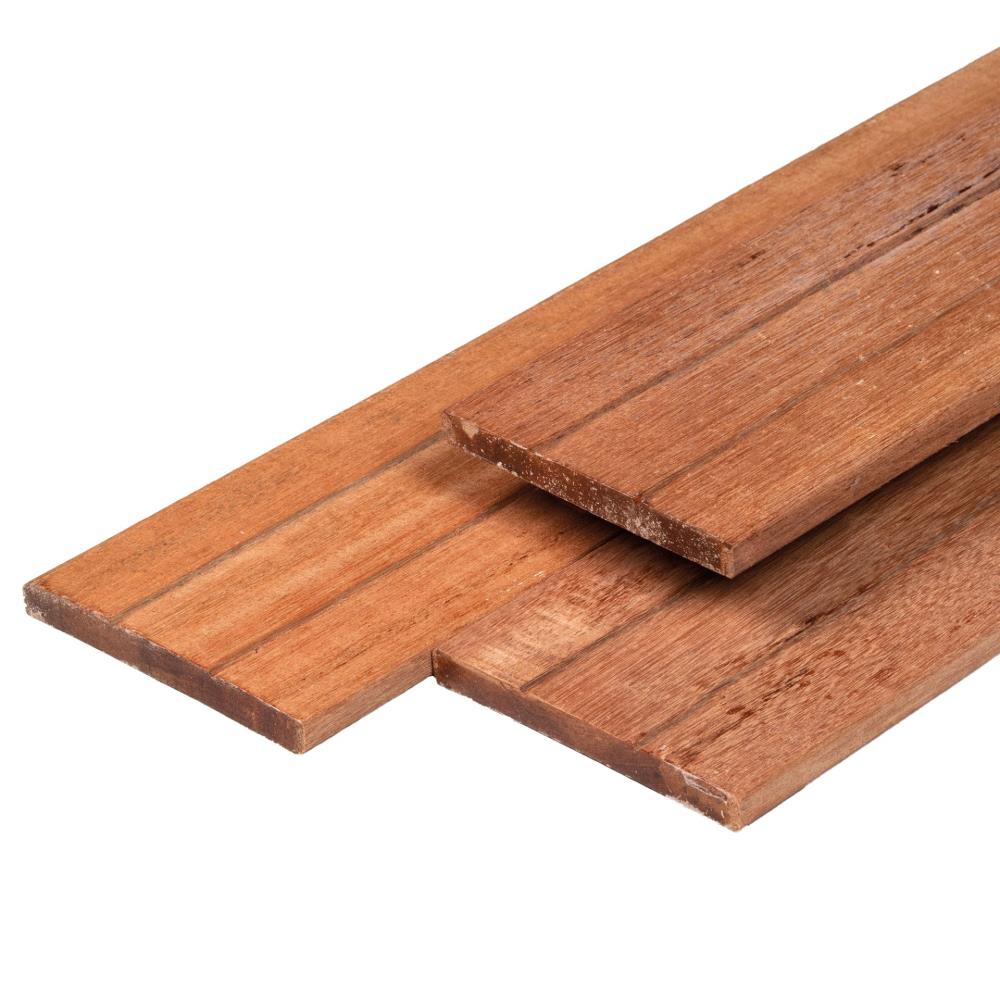 1,6x14,5x395 cm Bankirai plank geschaafd Yellow Balau 2v 