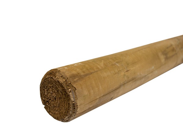 Ø8/200 cm groen geïmpr. Vuren gefreesd rondhout 300 cm