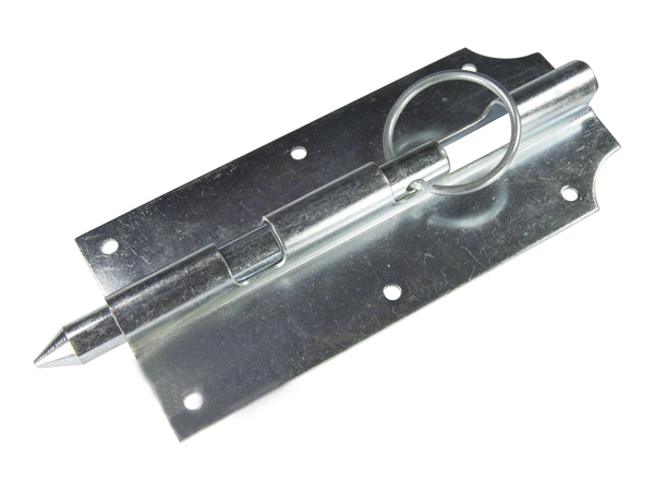 Valgrendel 2x9x20 cm Ø15 mm verzinkt