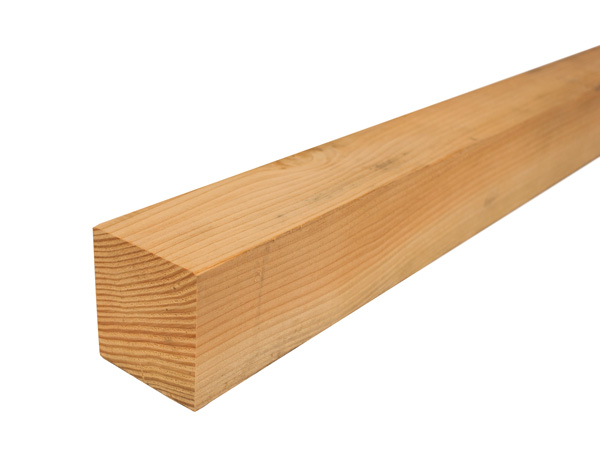 7,5x7,5x400 cm blank Douglas paal ruw 70% PEFC