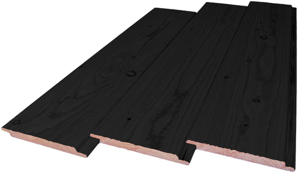 1,8x19,5x500 cm blank Douglas lipverbinding 1 zijde fijnbezaagd zwart geborsteld 70% PEFC