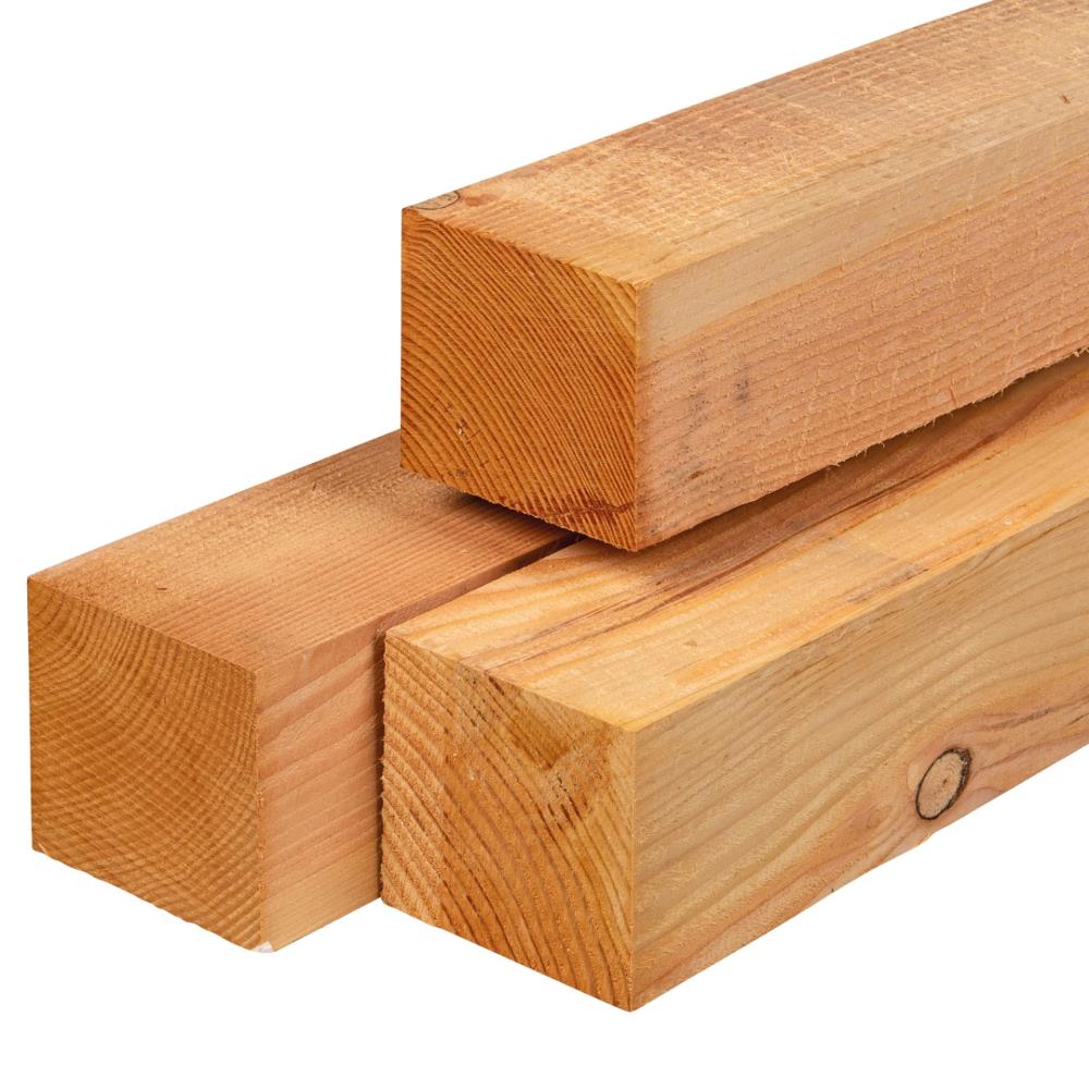 12,5x12,5x300 cm blank Douglas paal ruw 70% PEFC