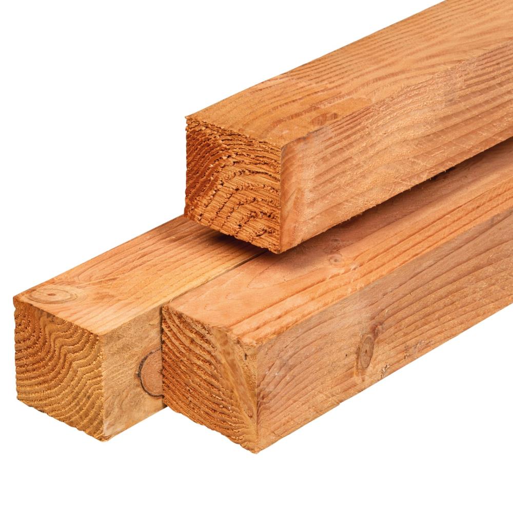 10,0x10,0x400 cm blank Douglas paal ruw 70% PEFC