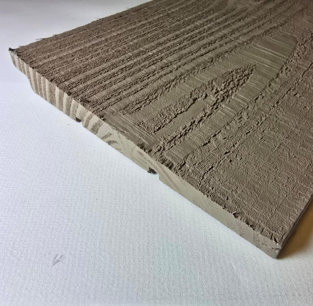 1,7x19,5x300 cm blank Douglas Zweeds rabat leemgrijs geborsteld 70% PEFC