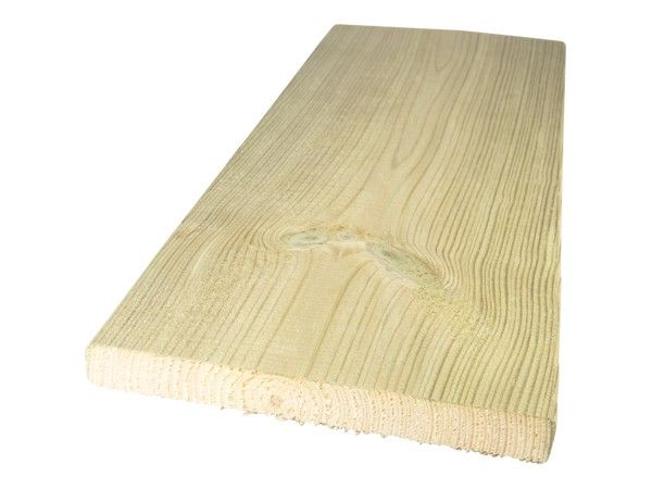 1,6x14,0x180 cm groen geïmpr. Grenen plank