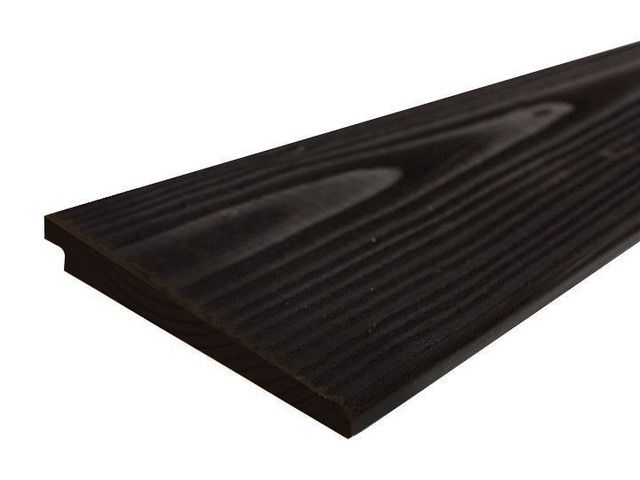 1,7x19,5x500 cm blank Douglas Zweeds rabat zwart geborsteld 70% PEFC ca. 1,2-2,4 cm, 19,5 cm, 300 cm, 70% PEFC