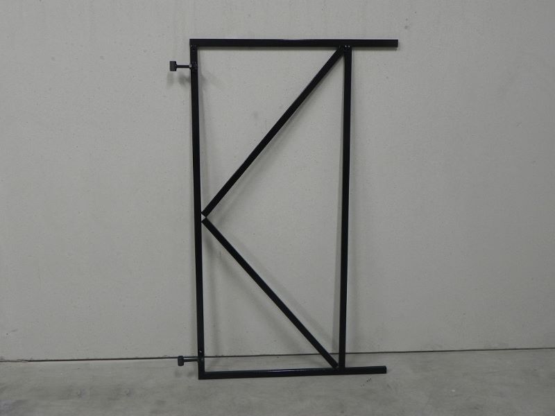 Poortframe 90x155 cm (2) zwart gepoedercoat