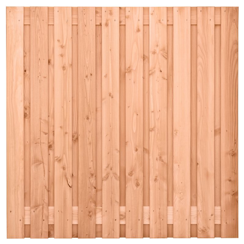 Tuinscherm blank Douglas geschaafd 21-planks (19 + 2) 180 x 180 cm