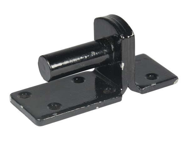 Plaatduim 4,0x10,0 cm zwart gepoedercoat