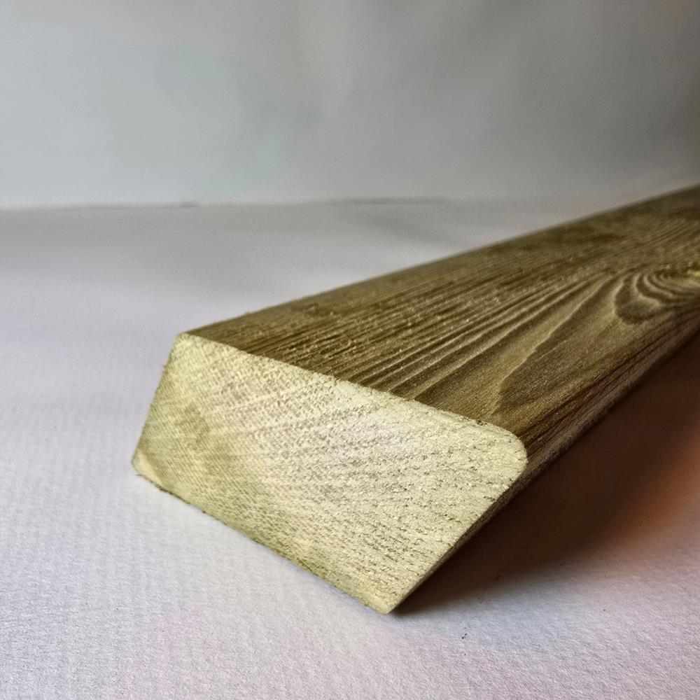 2,8x7,0x570 cm groen geïmpr. Vuren rhombus 70% PEFC
