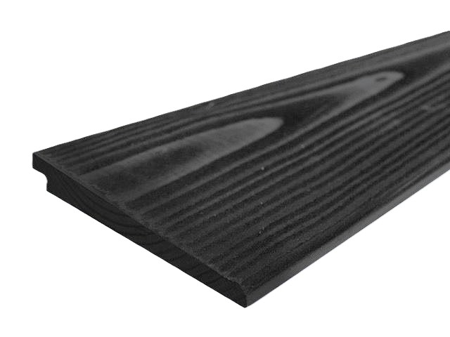 1,8x19,5x300 cm blank Vuren Zweeds rabat zwart gedompeld 70% PEFC