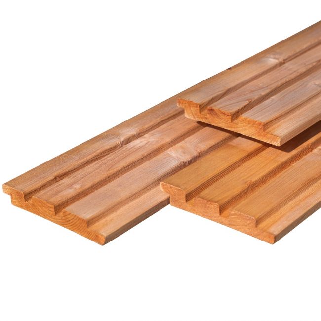 1,8x14,5x480 cm Red Timber Vuren Triple Deens rabat halfhouts FSC Mix 70%