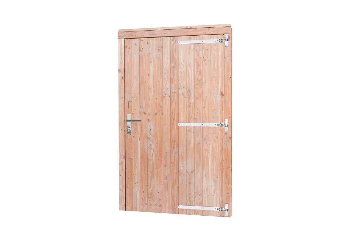 Enkele deur RD extra breed en hoog Douglas blank B119xH209 cm