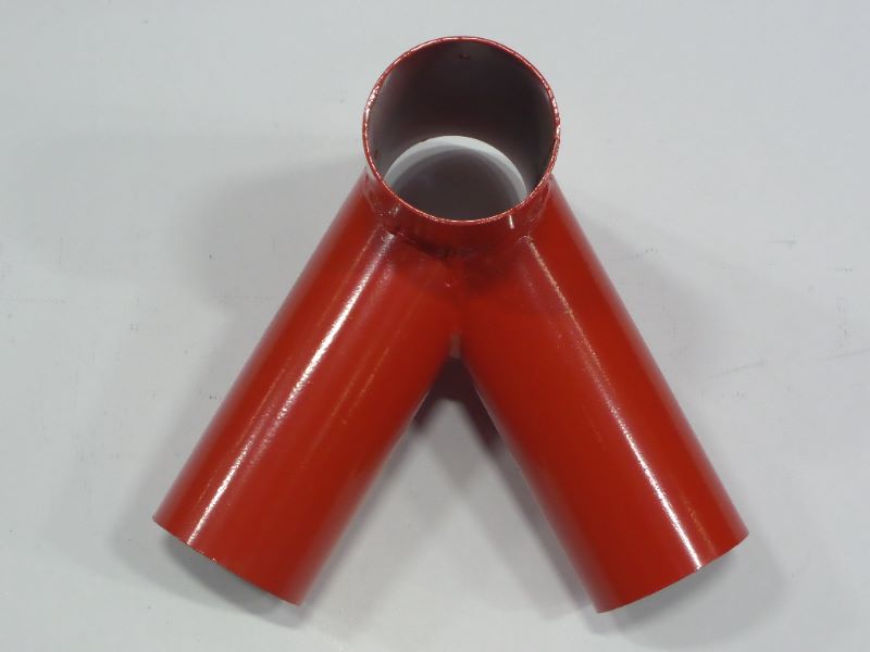 Schommelverbinding Ø10 cm rood gepoedercoat