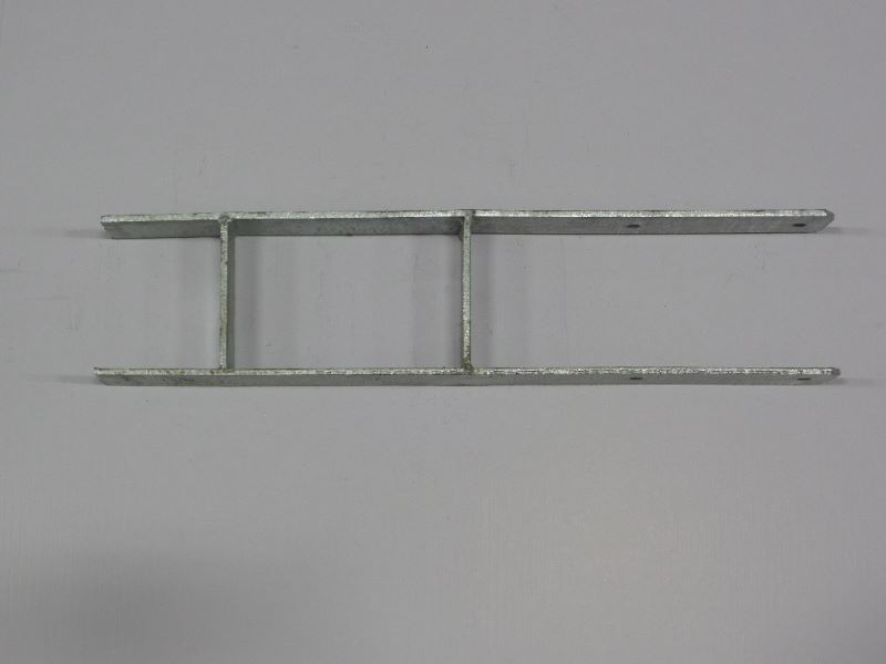 H-vorm 6x12,1x60 cm verzinkt paalhouder