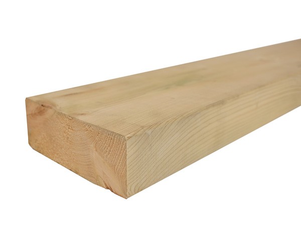 5,5x15,5x500 cm groen geïmpr. Vuren balk 70% PEFC 5,5 cm, 15,5 cm, 600 cm