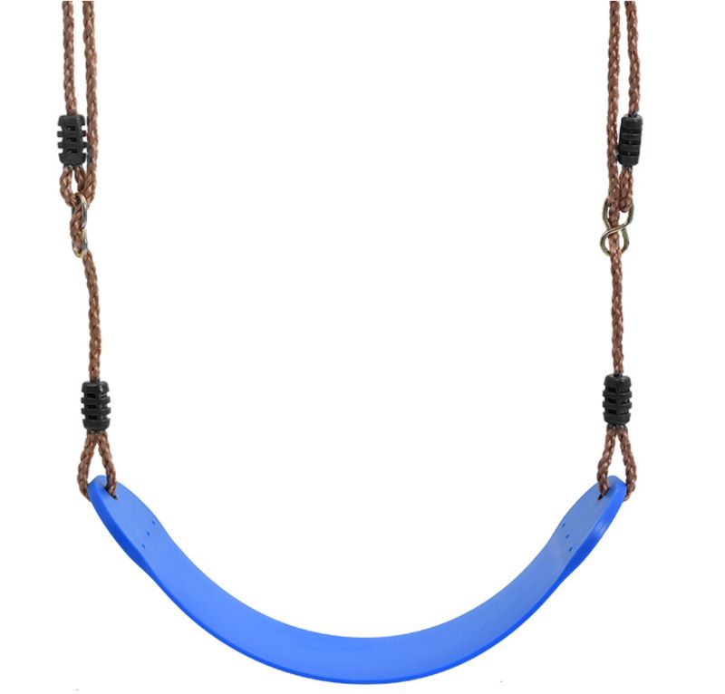 Schommelzitje flexibel blauw 8x14x64 cm incl. L190 cm touw