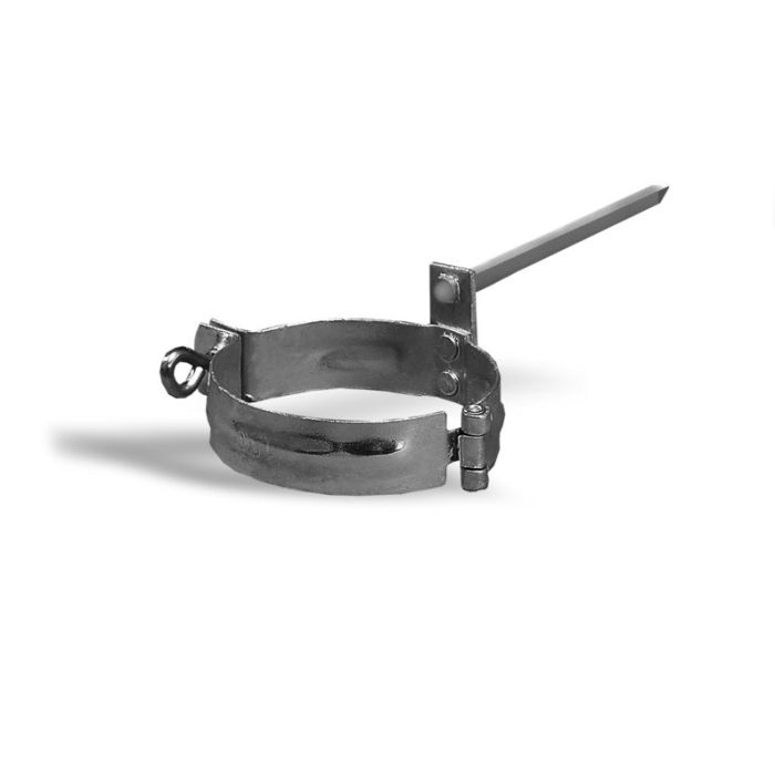 Scharnierbeugel Ø80 mm met slagpen (standaard)