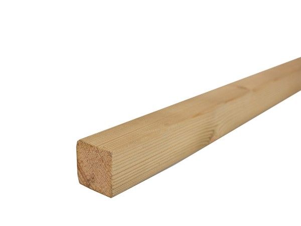 2,8x2,8x600 cm groen geïmpr. Vuren balkje FSC Mix 70%