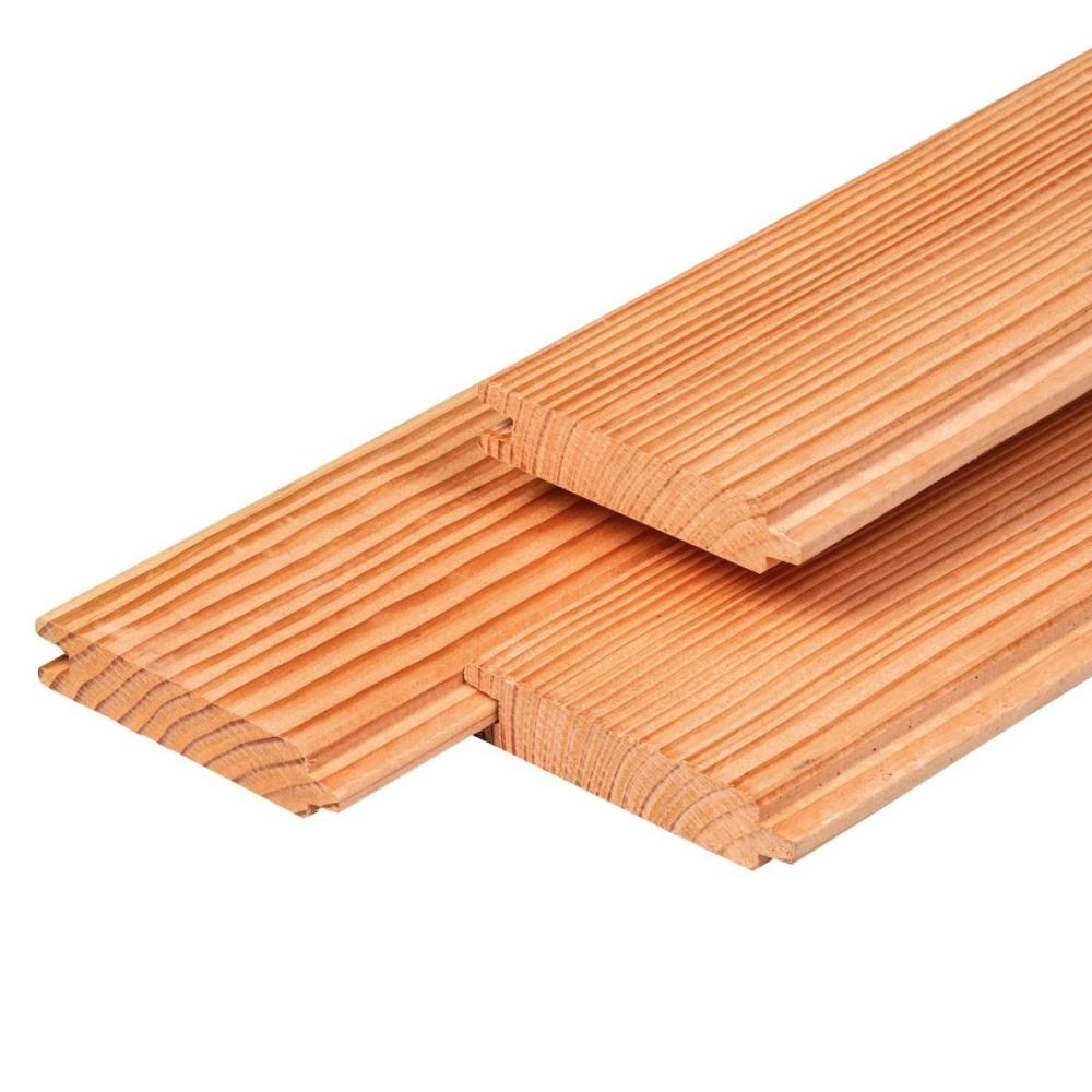 2,8x14,5x500 cm blank Douglas blokhutprofiel 70% PEFC  OP = OP