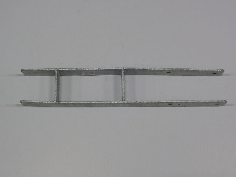 H-vorm 6x9,1x60 cm verzinkt paalhouder