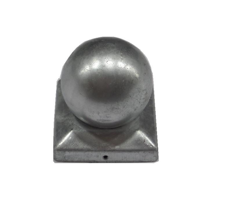 Bol 7,1x7,1 cm verzinkt paalornament