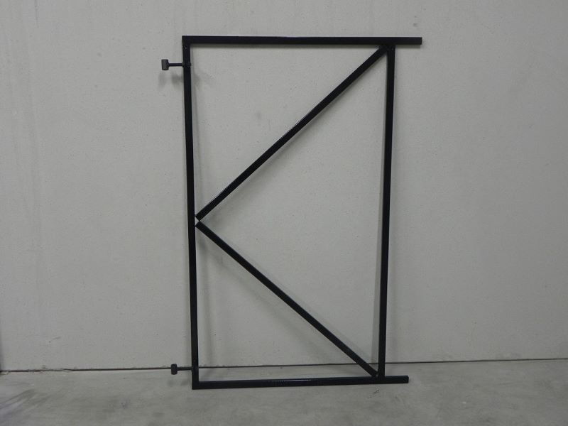 Poortframe 100x155 (2) cm zwart gepoedercoat