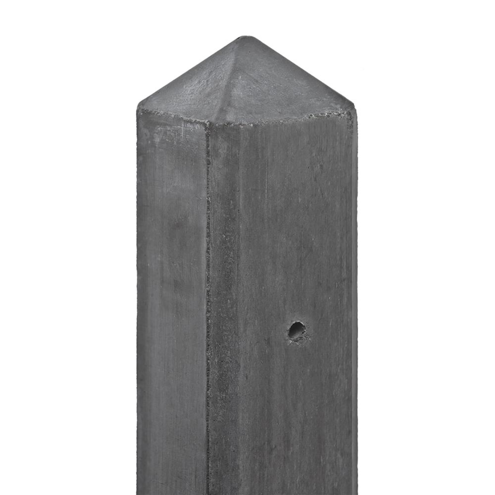 Berton paal IJssel antraciet diamantkop 10 x 10 x 280 cm tussenmodel